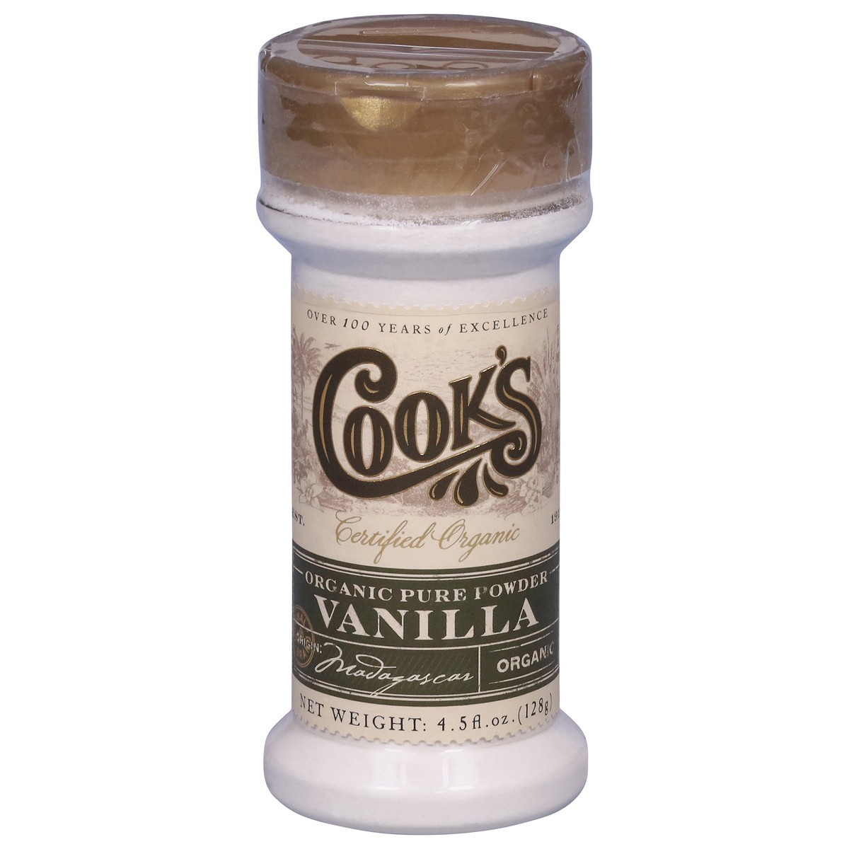 slide 10 of 12, Cook's Organic Pure Powder Vanilla 4.5 fl oz, 4.5 fl oz