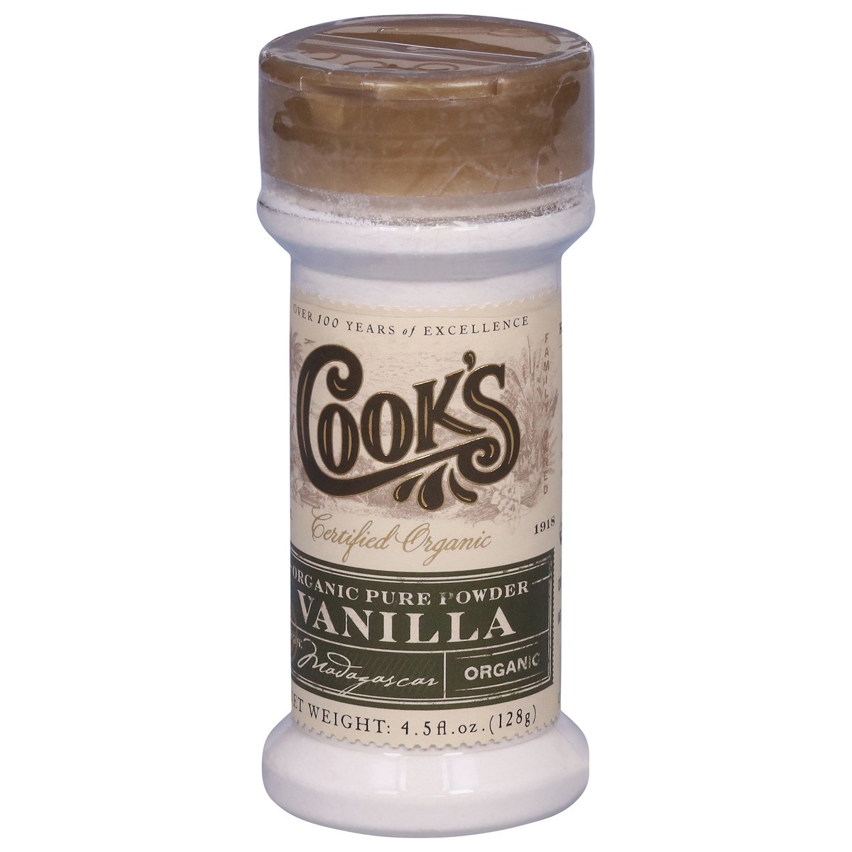 slide 6 of 12, Cook's Organic Pure Powder Vanilla 4.5 fl oz, 4.5 fl oz