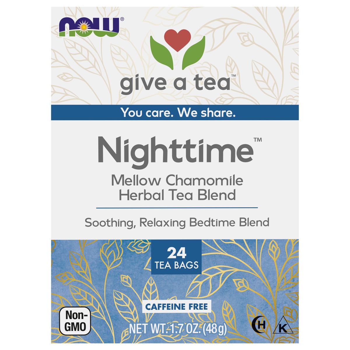 slide 1 of 8, NOW Nighttime™ Tea - 24 Tea Bags, 24 ct