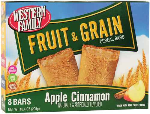 slide 1 of 1, Western Family Fruit Grain Apple Cinnamon, 10.4 oz