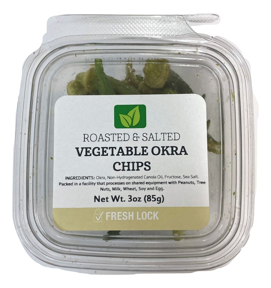 slide 1 of 1, Torn & Glasser Torn Glasser Roasted Salted Vegetable Okra Chips, 3 oz