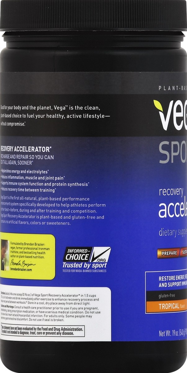 slide 3 of 6, Vega Sport Tropical Recovery Accelerator, 19 oz