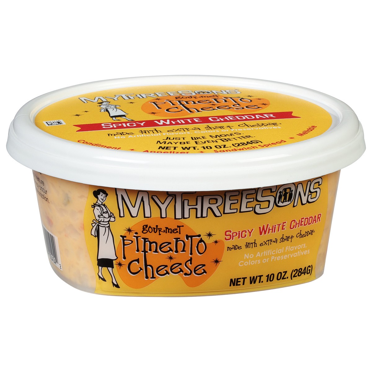 slide 6 of 9, MyThreeSons Gourmet Spicy White Cheddar Pimento Cheese 10 oz, 10 oz