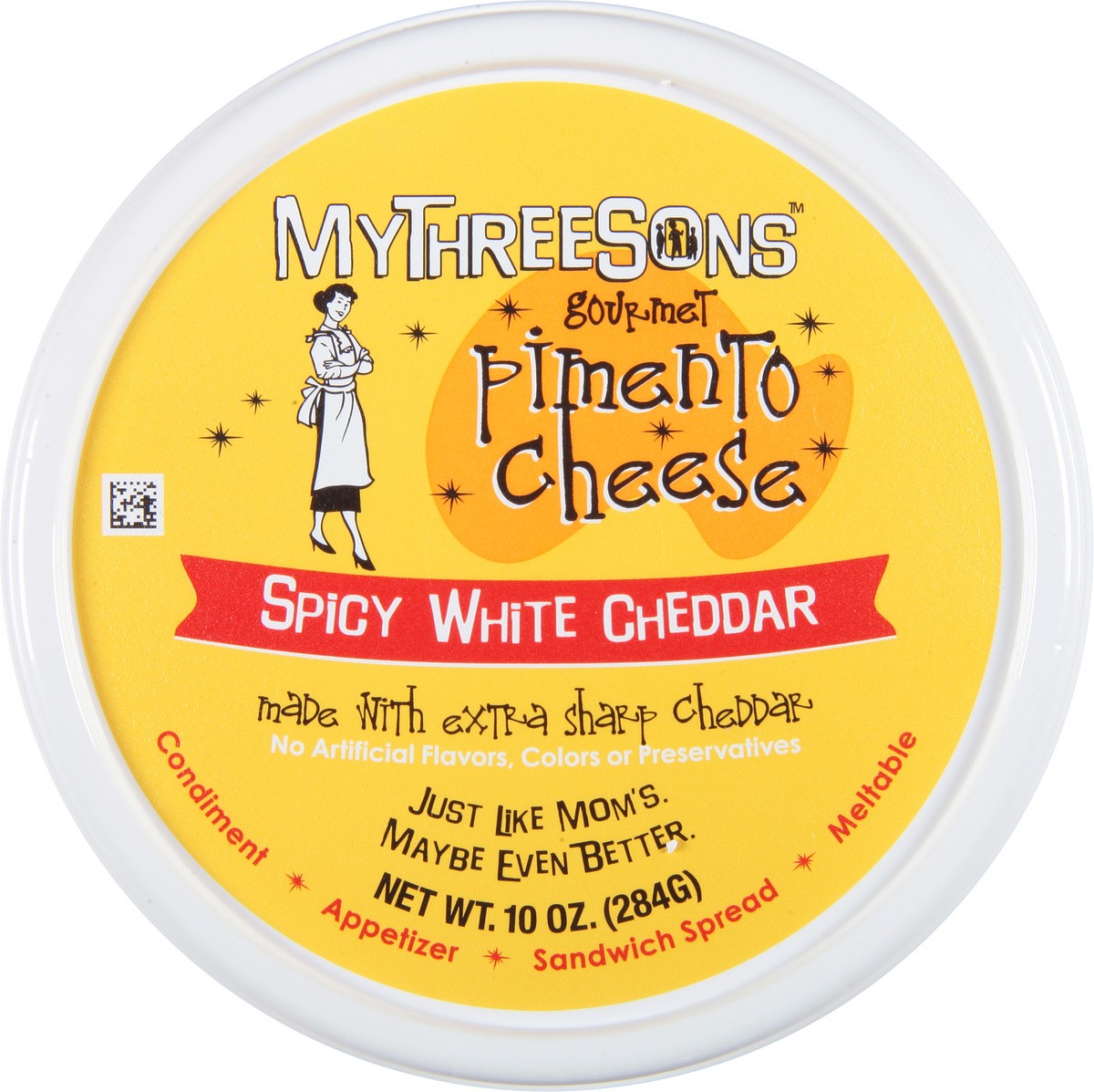 slide 9 of 9, MyThreeSons Gourmet Spicy White Cheddar Pimento Cheese 10 oz, 10 oz