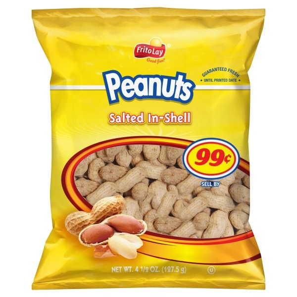 slide 1 of 1, Frito-Lay Salted in-Shell Peanuts, 4.5 oz