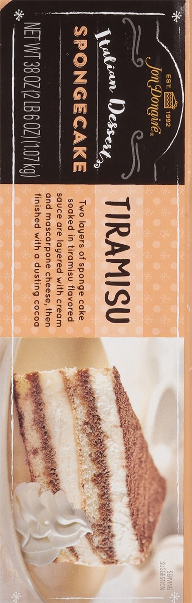 slide 6 of 9, Jon Donaire Italian Dessert Tiramisu Sponge Cake 38 oz, 38 oz