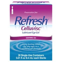 Refresh Celluvisc Lubricant Eye Gel, 30 Single-Use Containers, 0.01 fl oz