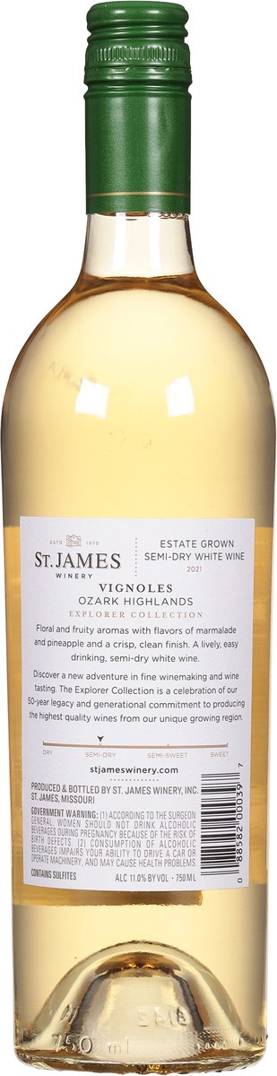 slide 8 of 9, St. James Winery Explorer Collection Vignoles 750 ml, 750 ml