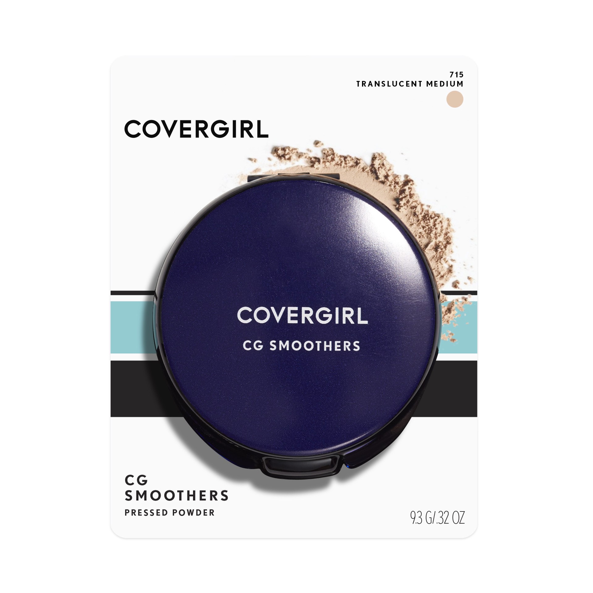 slide 1 of 2, Covergirl COVERGIRL Smoothers Pressed Powder Powder, Translucent Medium 715, 0.32 oz (9.3 g), 0.32 oz