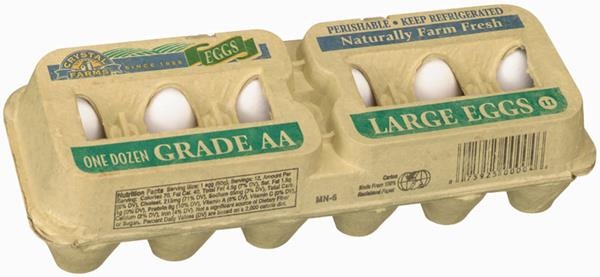 slide 1 of 1, Crystal Farms Large Grade AA Eggs, 1 doz