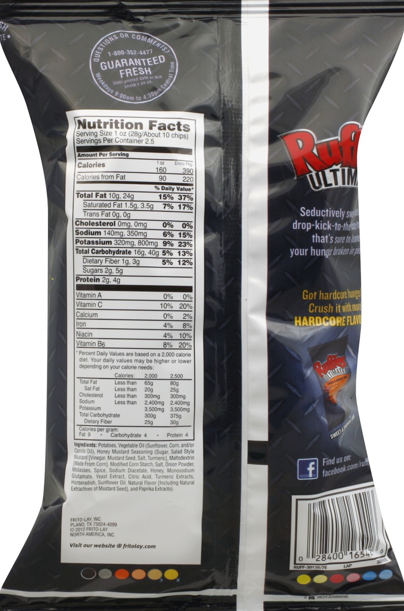 slide 2 of 6, Ruffles Potato Chips 2.5 oz, 2.5 oz