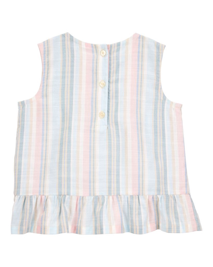 slide 2 of 3, Carter's Toddler Striped Sleeveless Fashion Top Multi 5T, 1 ct