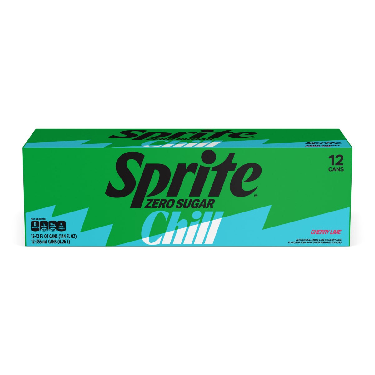 slide 1 of 13, Sprite Zero Sugar Chill Fridge Pack Cans, 12 fl oz, 12 Pack,