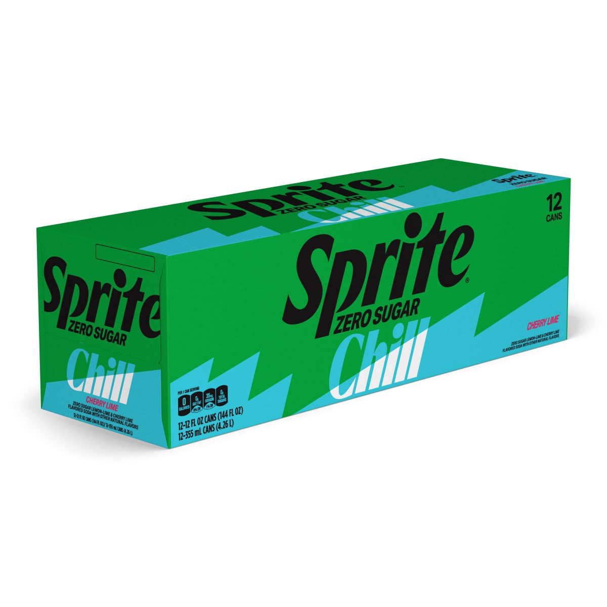 slide 4 of 13, Sprite Zero Sugar Chill Fridge Pack Cans, 12 fl oz, 12 Pack,
