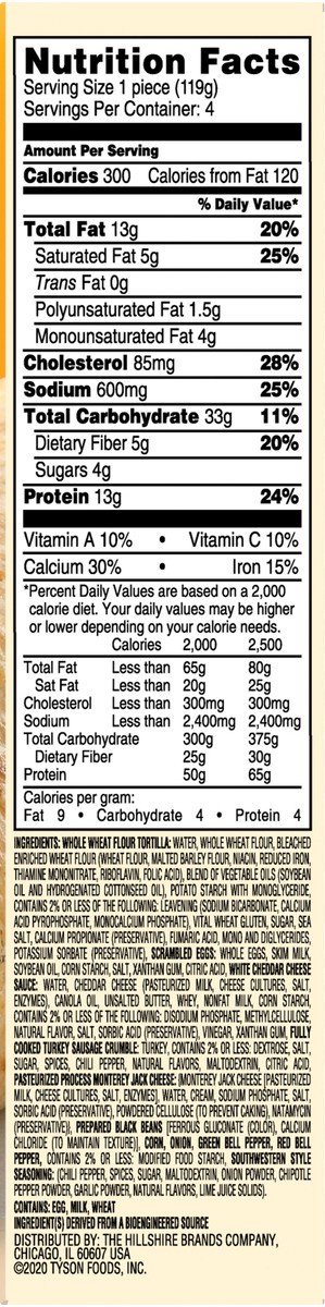 slide 8 of 8, Jimmy Dean Delights Breakfast Wrap, Southwest Style, Frozen, 4 Count, 17 oz