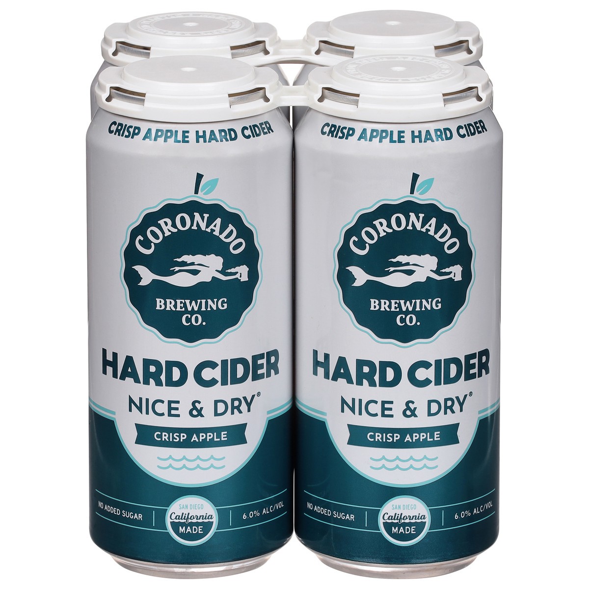 slide 1 of 13, Coronado Brewing Co. Nice & Dry Purely Apple Hard Cider 4 - 16 fl oz Cans, 4 ct