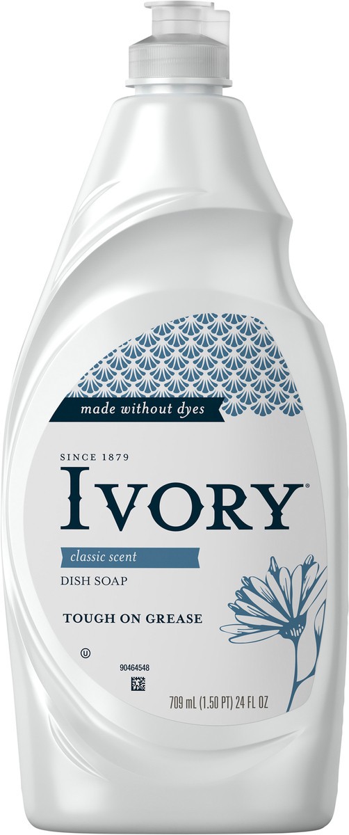 slide 6 of 6, Ivory Concentrated Dishwashing Liquid, Classic Scent, 709ml, 24 fl oz