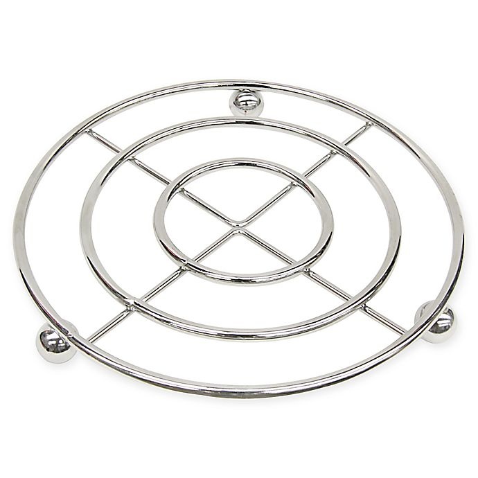 slide 1 of 2, Home Basics Heavy-Duty Trivet - Chrome, 1 ct