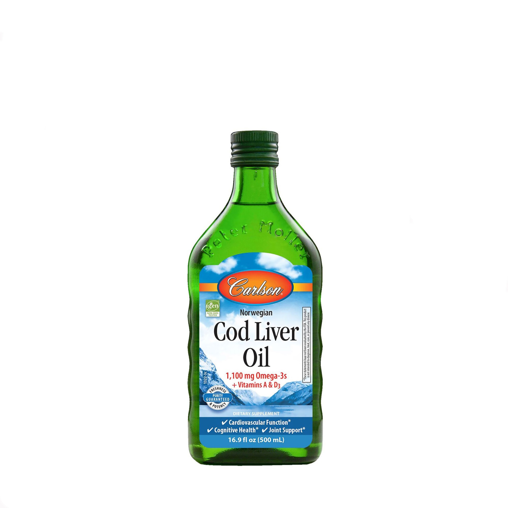 slide 1 of 1, Carlson Cod Liver Oil Softgels, 16.9 fl oz