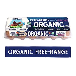 Pete And Gerrys Eggs Organic Extra Large Free Range - 12 Count