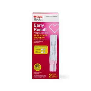 slide 1 of 1, CVS Health Early Results Pregnancy Test, 2 Ct, 1 ct
