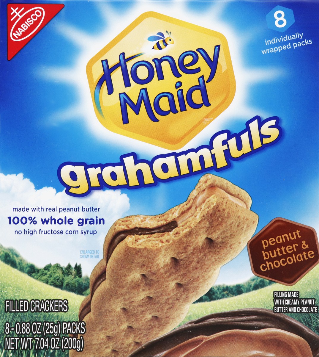 slide 4 of 5, Honey Maid Filled Crackers 8 ea, 8 ct