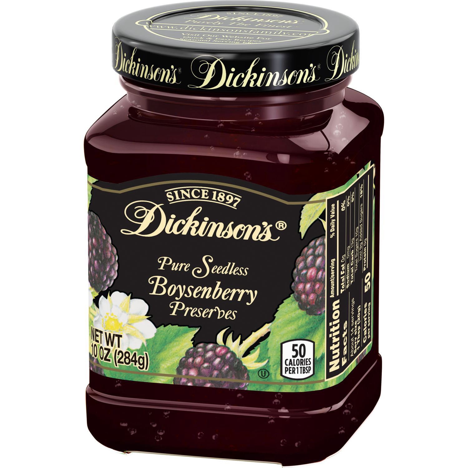 slide 2 of 4, Dickinson's Seedless Boysenberry Preserves, 10 oz