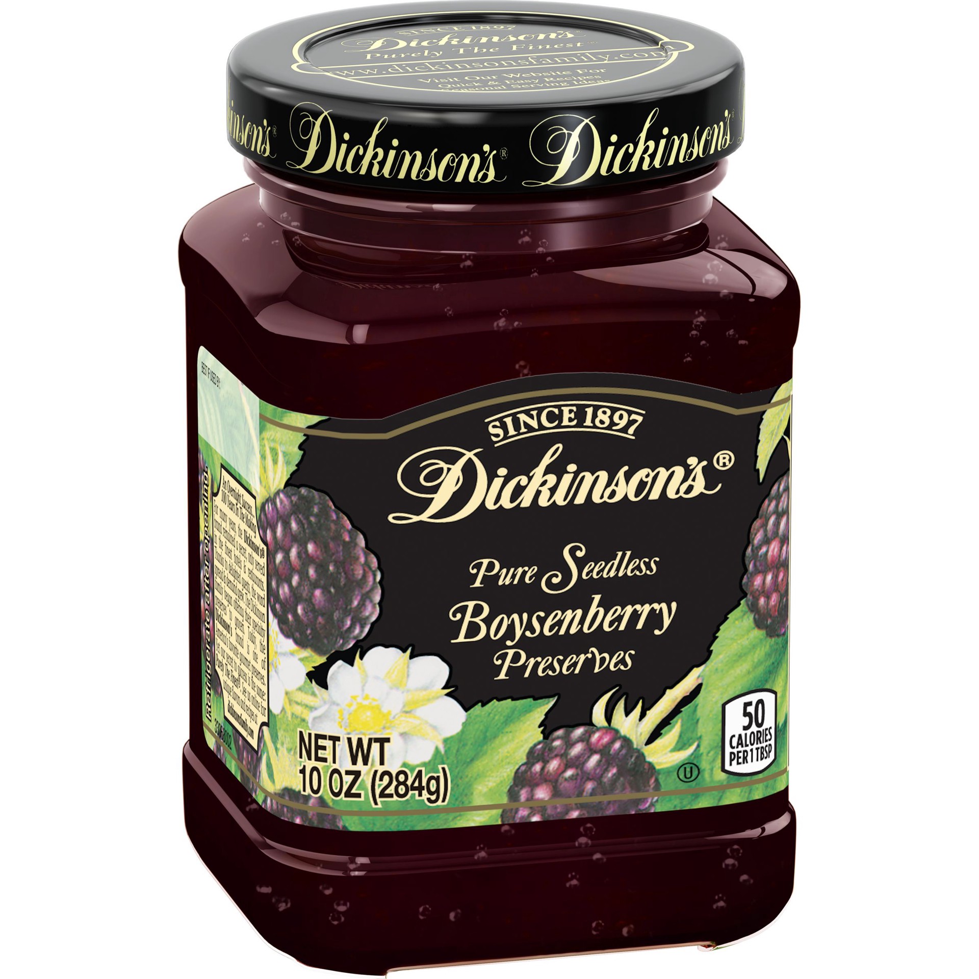 slide 3 of 4, Dickinson's Seedless Boysenberry Preserves, 10 oz