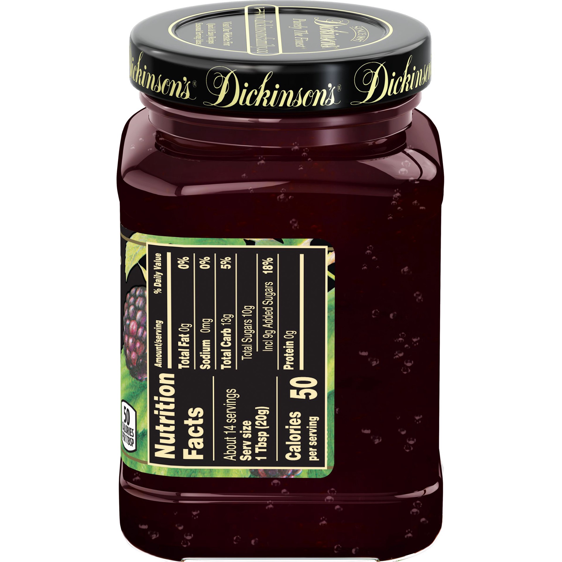 slide 4 of 4, Dickinson's Seedless Boysenberry Preserves, 10 oz