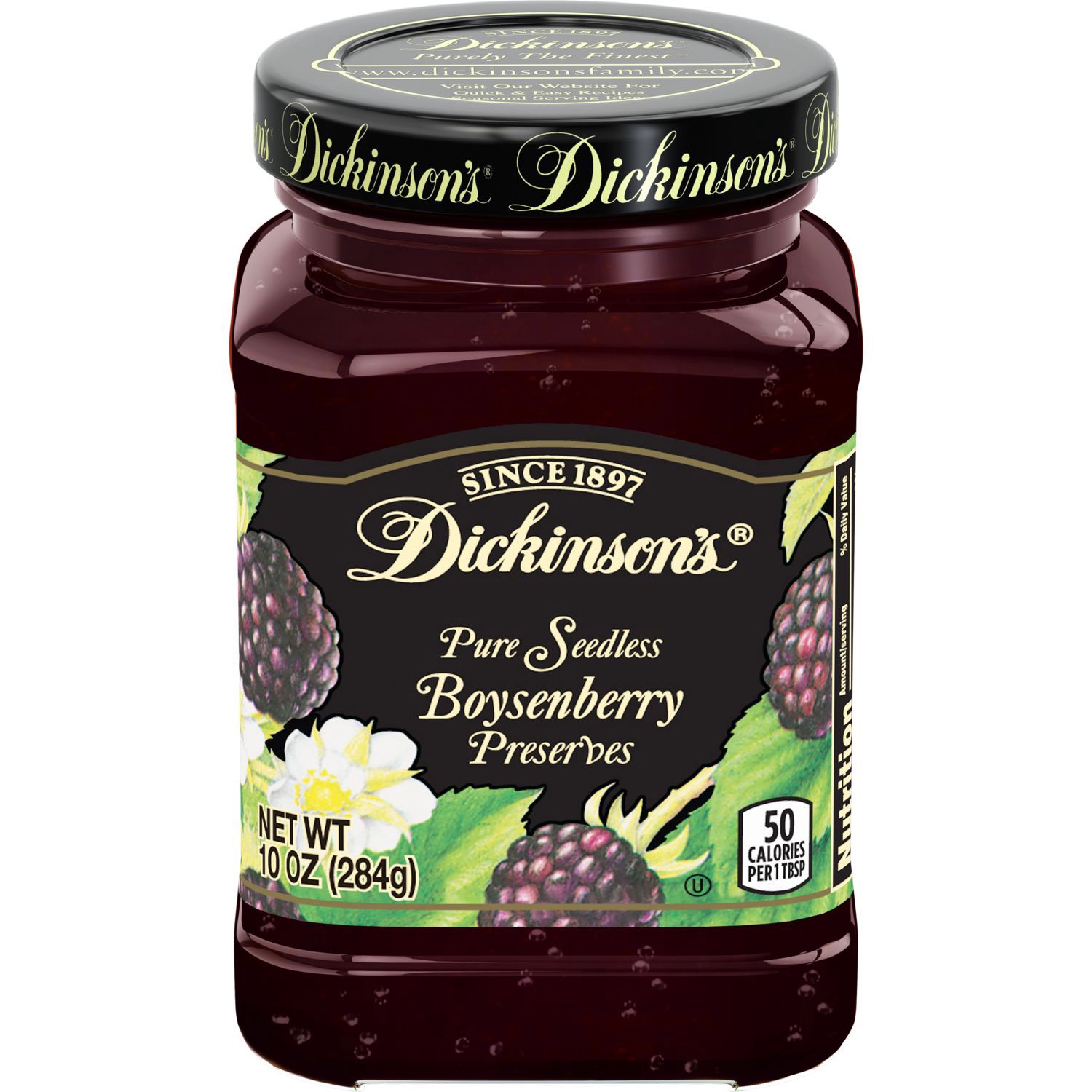 slide 1 of 4, Dickinson's Seedless Boysenberry Preserves, 10 oz