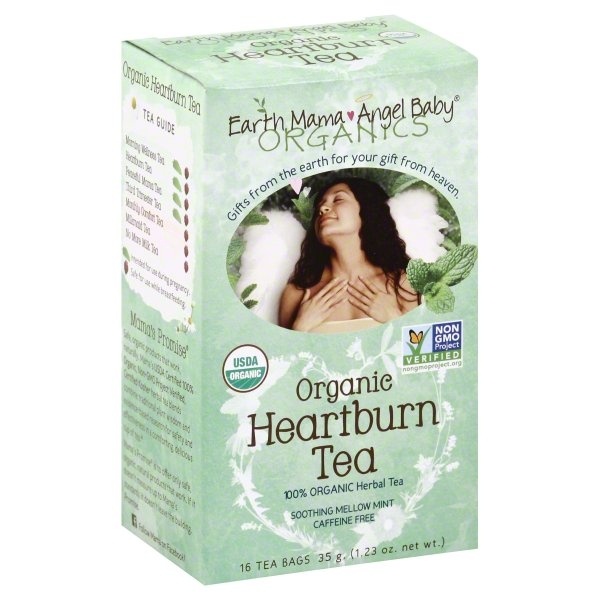 slide 1 of 1, Earth Mama Organic Heartburn Tea, 16 ct