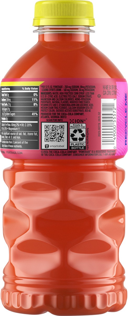 slide 4 of 10, Powerade Watermelon Lime Sour Bottle- 28 fl oz, 