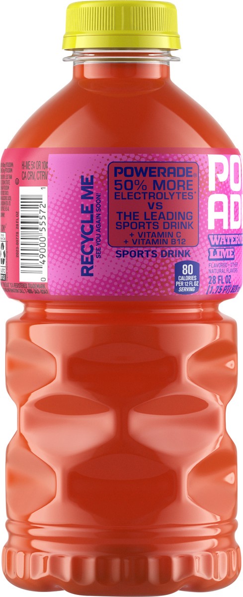 slide 6 of 10, Powerade Watermelon Lime Sour Bottle- 28 fl oz, 