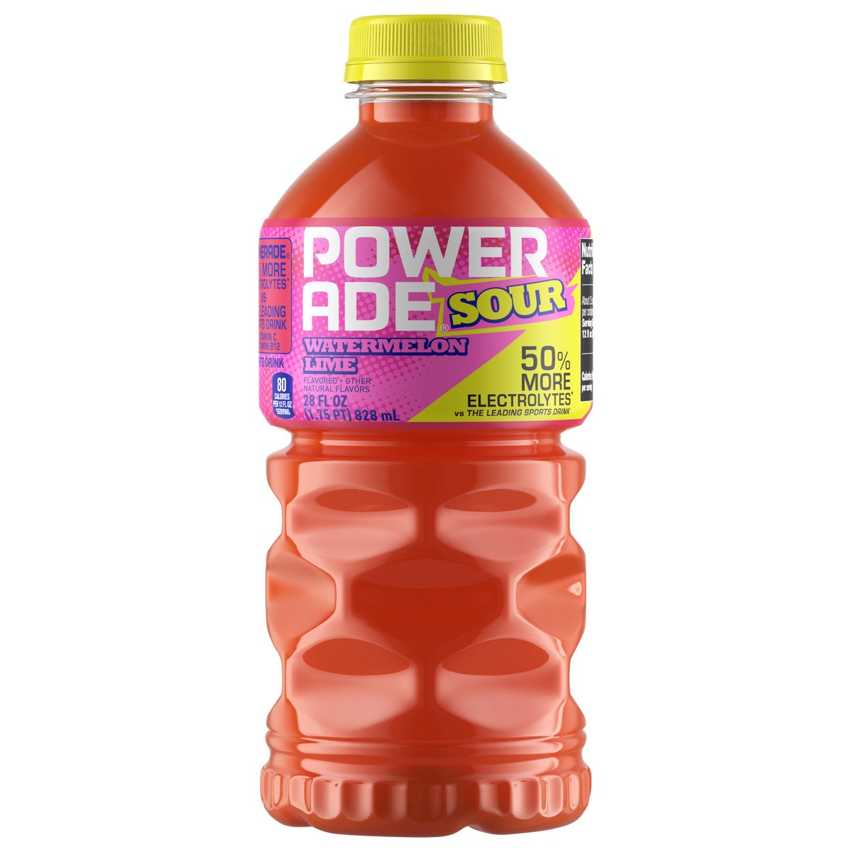 slide 9 of 10, Powerade Watermelon Lime Sour Bottle- 28 fl oz, 