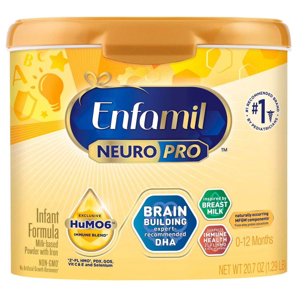 slide 1 of 7, Enfamil NeuroPro with 2'FL HMO & Expert Recommended Omega-3 DHA Baby Formula, 20.7 oz