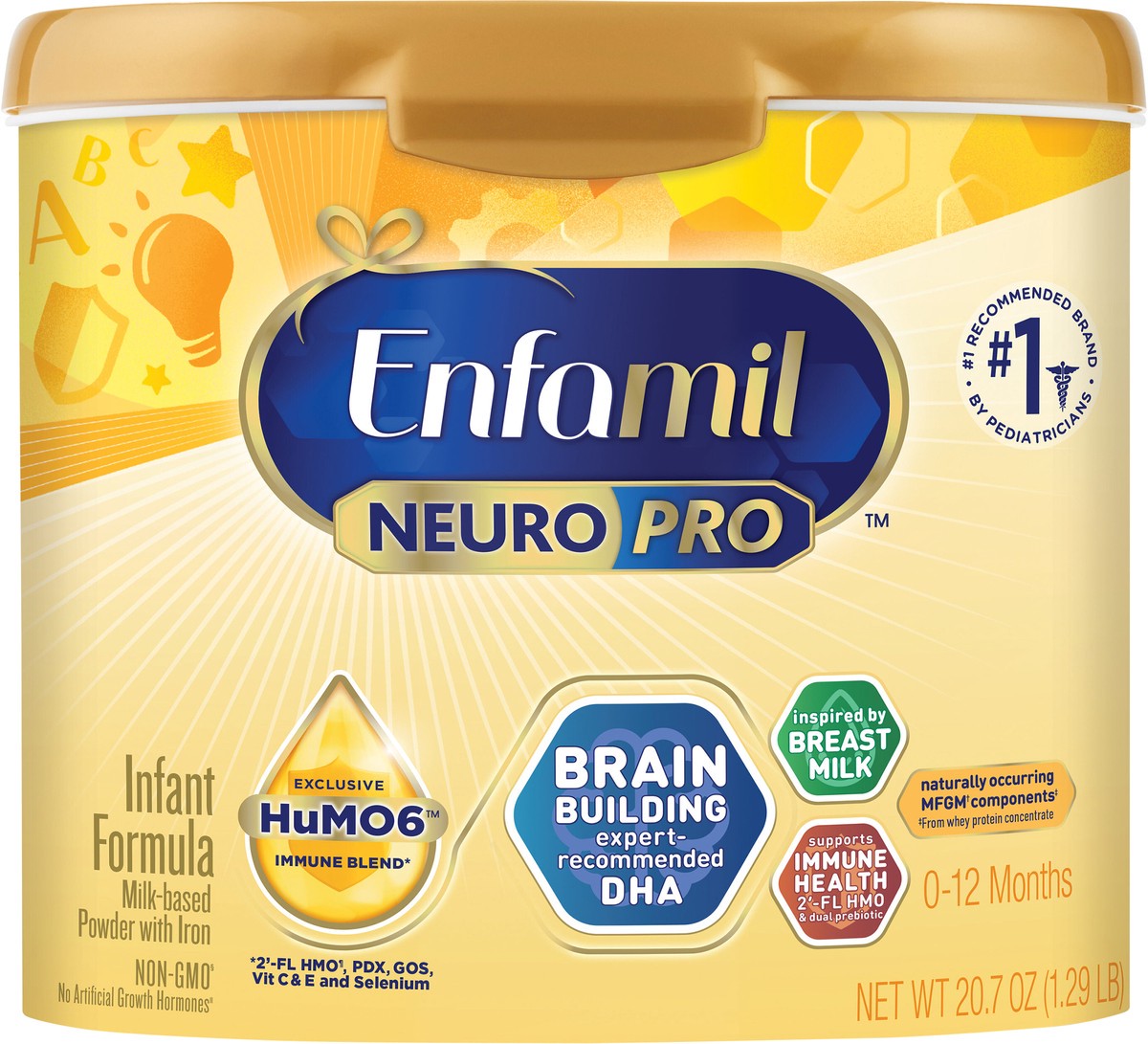 slide 7 of 7, Enfamil NeuroPro with 2'FL HMO & Expert Recommended Omega-3 DHA Baby Formula, 20.7 oz