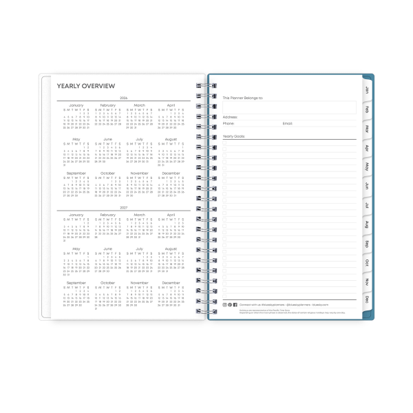 slide 3 of 7, Blue Sky 2026 Blue Sky Weekly/Monthly Planner, 5"" x 8"", Beyond, January To December, 155690, 1 ct