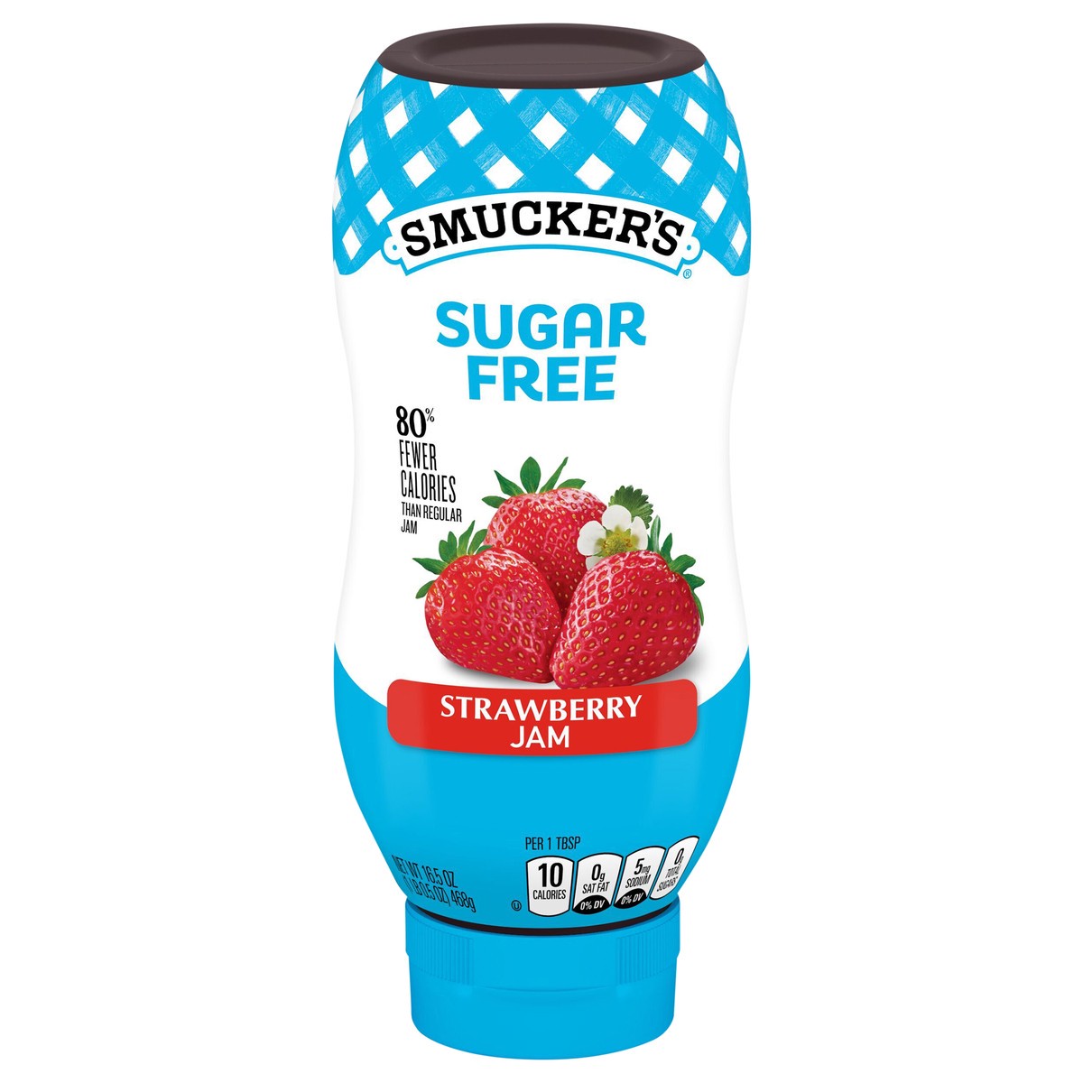 slide 1 of 9, Smucker's Smucker’s Squeeze Sugar Free Strawberry Jam, 16.5 oz. Bottle, 16.5 oz