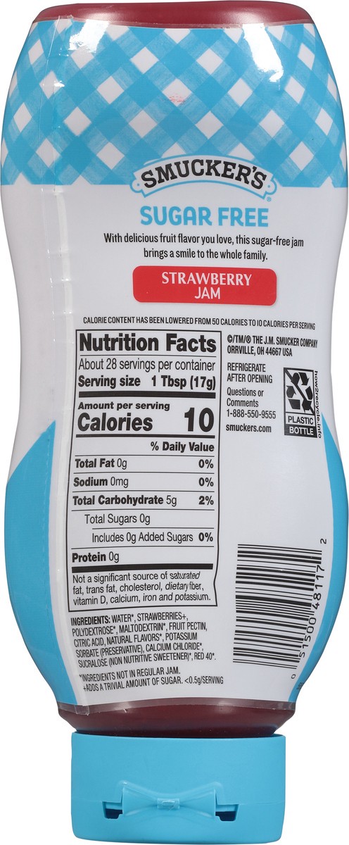 slide 6 of 9, Smucker's Smucker’s Squeeze Sugar Free Strawberry Jam, 16.5 oz. Bottle, 16.5 oz