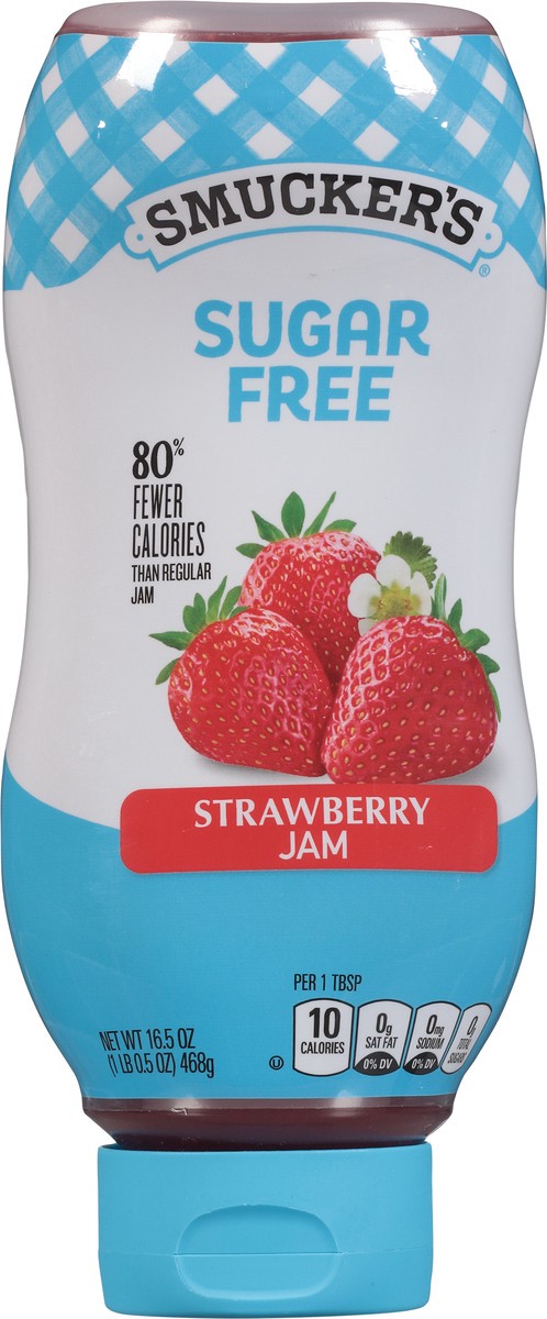 slide 9 of 9, Smucker's Smucker’s Squeeze Sugar Free Strawberry Jam, 16.5 oz. Bottle, 16.5 oz