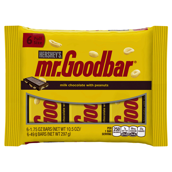 slide 1 of 2, Mr. Goodbar, 6 ct; 1.75 oz