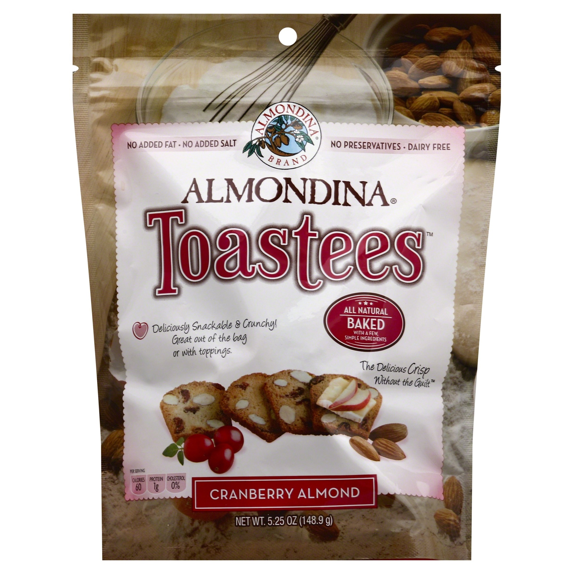 slide 1 of 2, Almondina Cranberry Almond Toastee, 5.25 oz