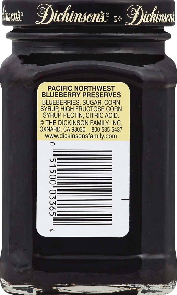 slide 3 of 6, Dickinson's Dickinson Blueberry Jam, 10 oz