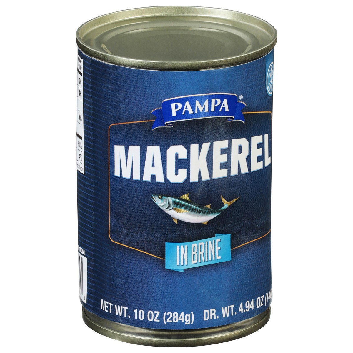 slide 9 of 13, Pampa Mackerel in Brine 10 oz, 10 oz