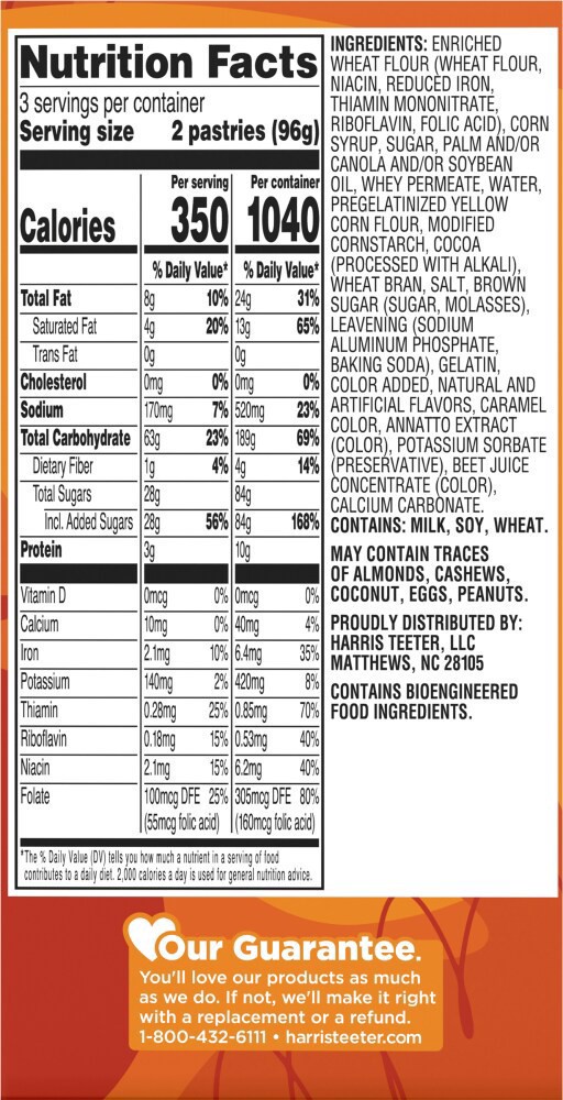 slide 2 of 3, Harris Teeter® Smores Toaster Pastries, 6 ct