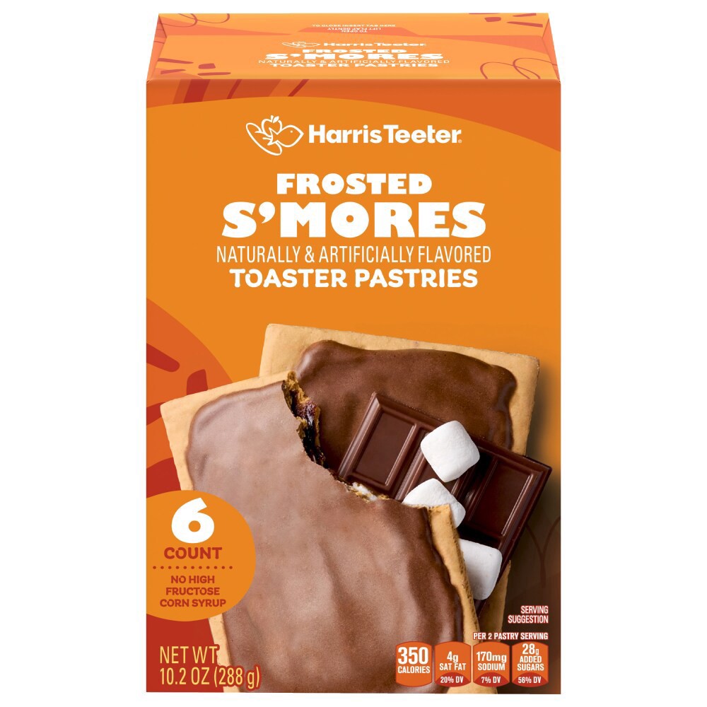 slide 3 of 3, Harris Teeter® Smores Toaster Pastries, 6 ct