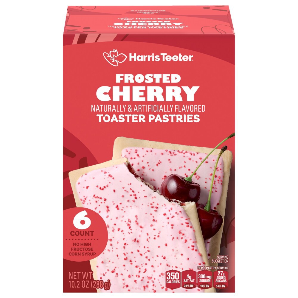 slide 2 of 3, Harris Teeter® Cherry Toaster Pastries, 6 ct