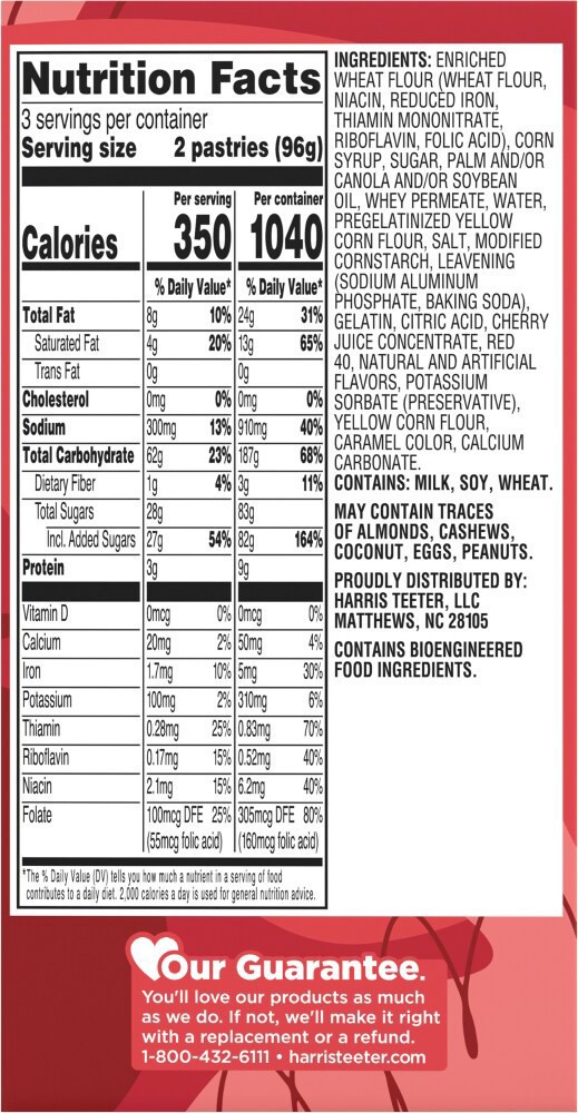 slide 3 of 3, Harris Teeter® Cherry Toaster Pastries, 6 ct