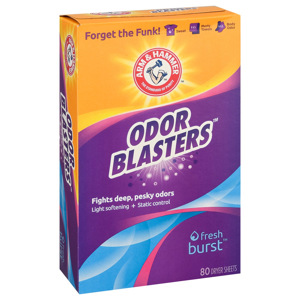 slide 7 of 10, Arm & Hammer Odor Blaster Sheets Fresh Burst 80ct, 80 ct