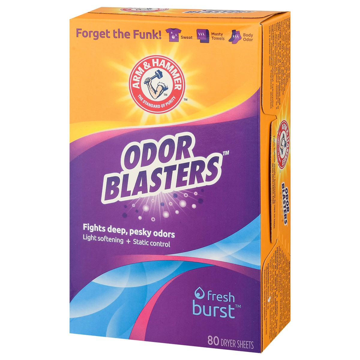 slide 8 of 10, Arm & Hammer Odor Blaster Sheets Fresh Burst 80ct, 80 ct